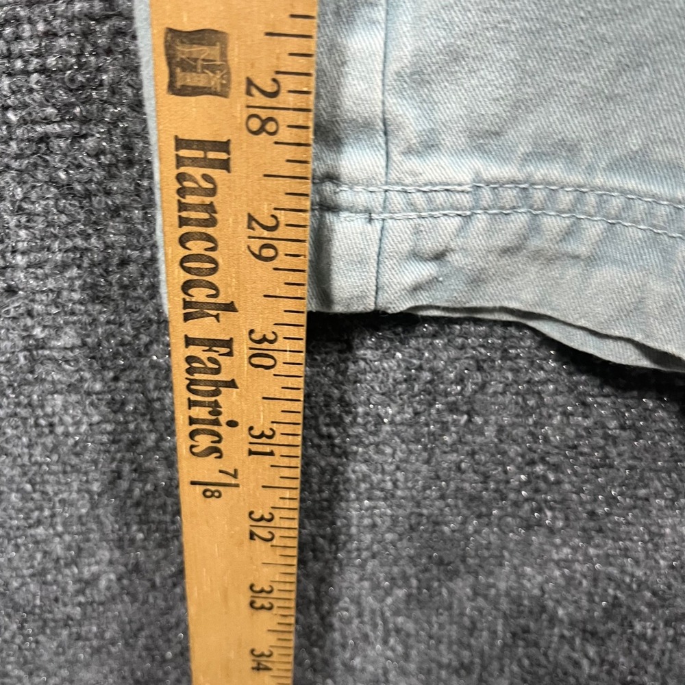Free People Wide Leg Pants Women XL Light Wash Blue Cotton D-Ring OB2201452 - Picture 9 of 12